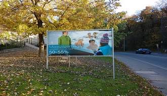 reklámtábla dekoráció